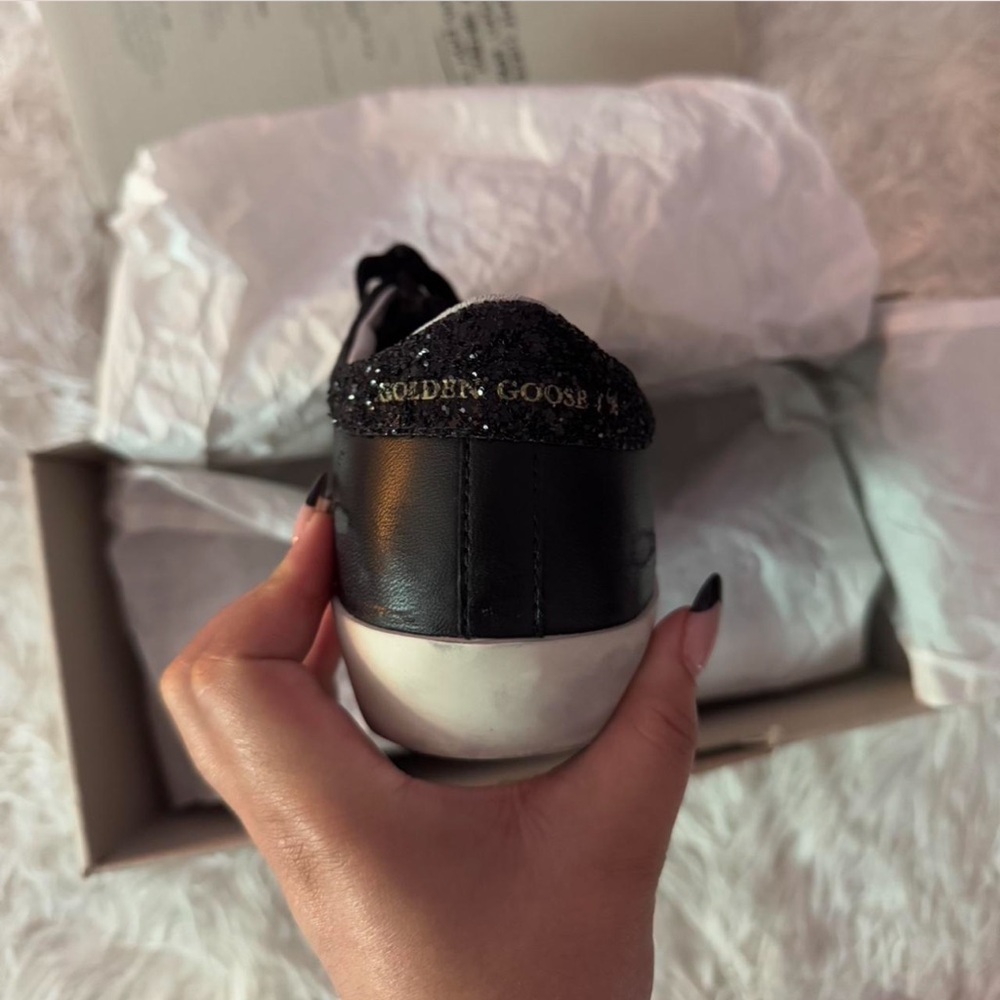 Black Golden Goose Superstar Sneakers - Picture 2 of 8